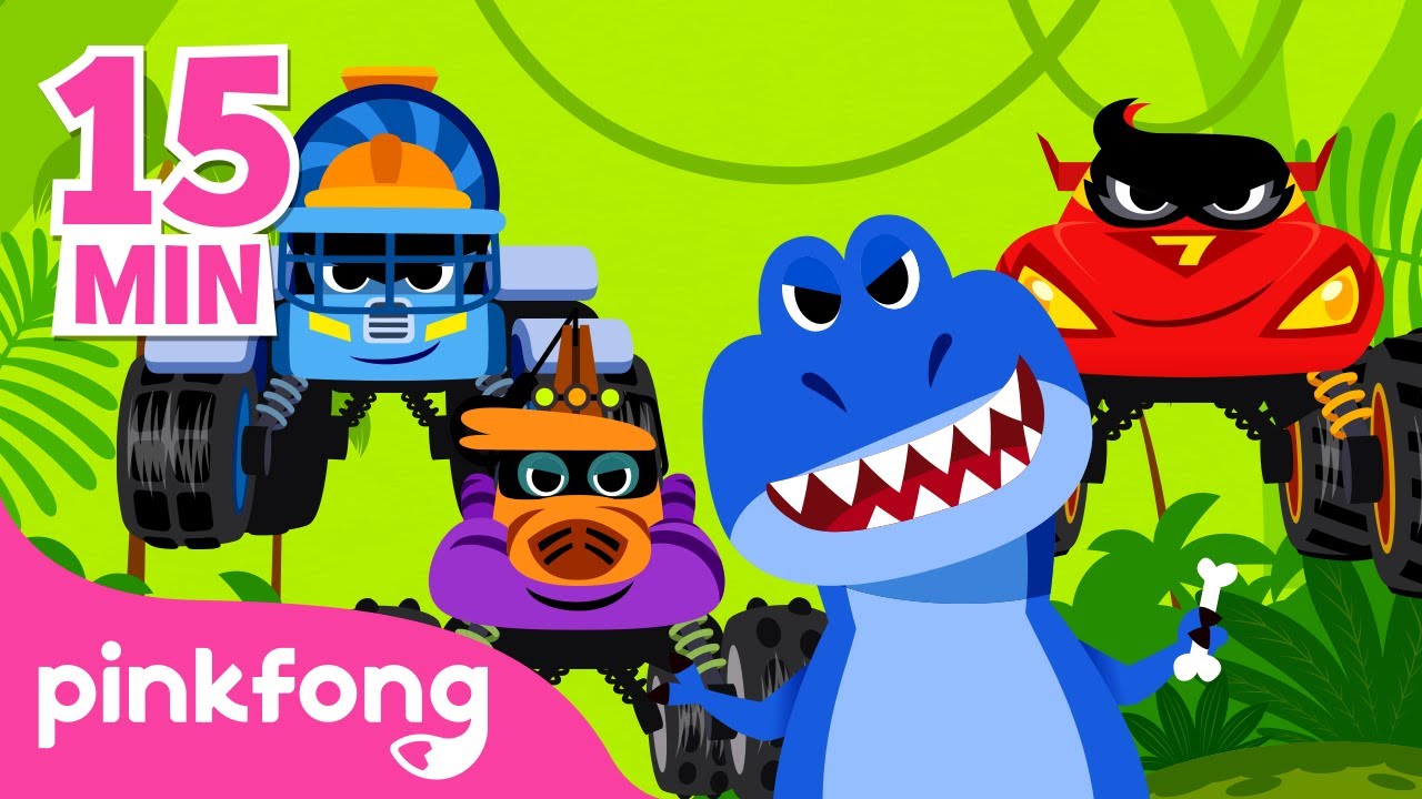 Monster Trucks | kinderlider MIX | Auto-lieder | Pinkfong Kinderlieder