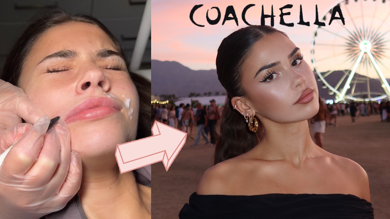 come with me to COACHELLA! glow up & GRWM