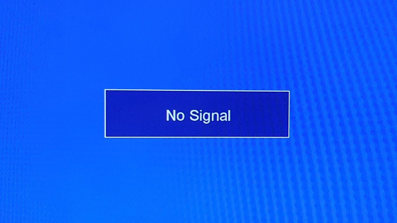 حل مشكلة No Signal عدم ظهور  صورة الرسيفر على الشاشة ( الشاشة زرقاء)