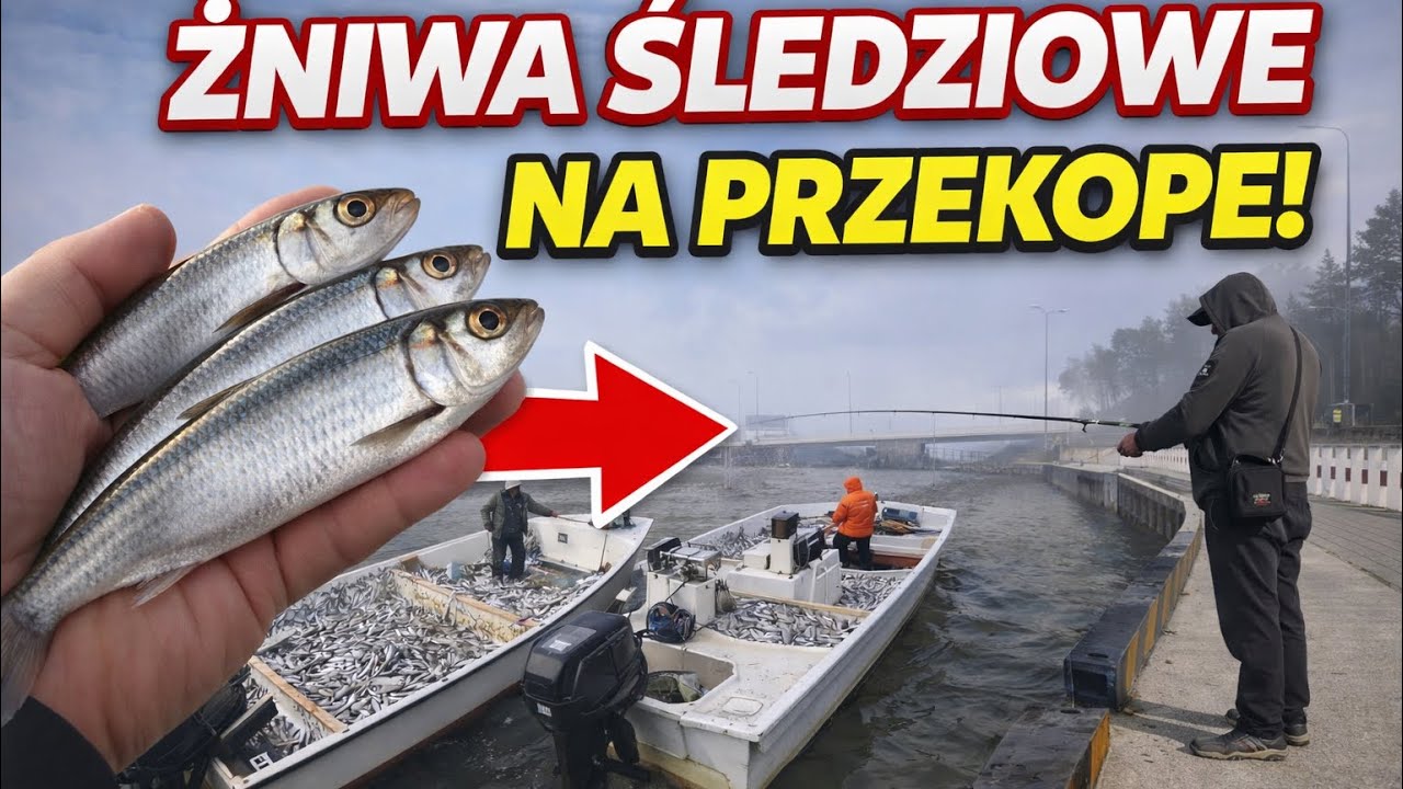 ŚLEDZIOWE ŻNIWA NA PRZEKOPE! 🔥 MASA RYBY!