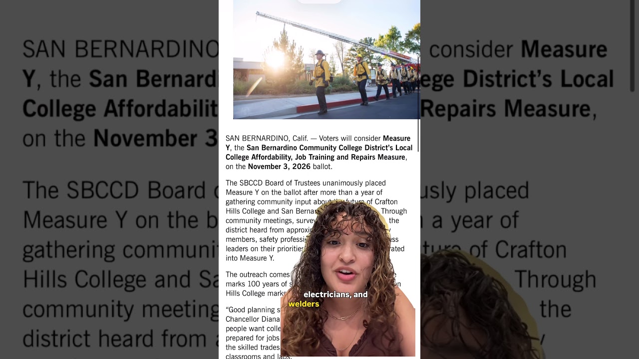 Student Trustee Jazmyn Garcia Explains Measure Y