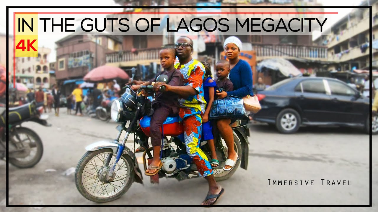 Inside the guts of the African Megacity - Lagos Nigeria - 4 k ultra HD immersive travel