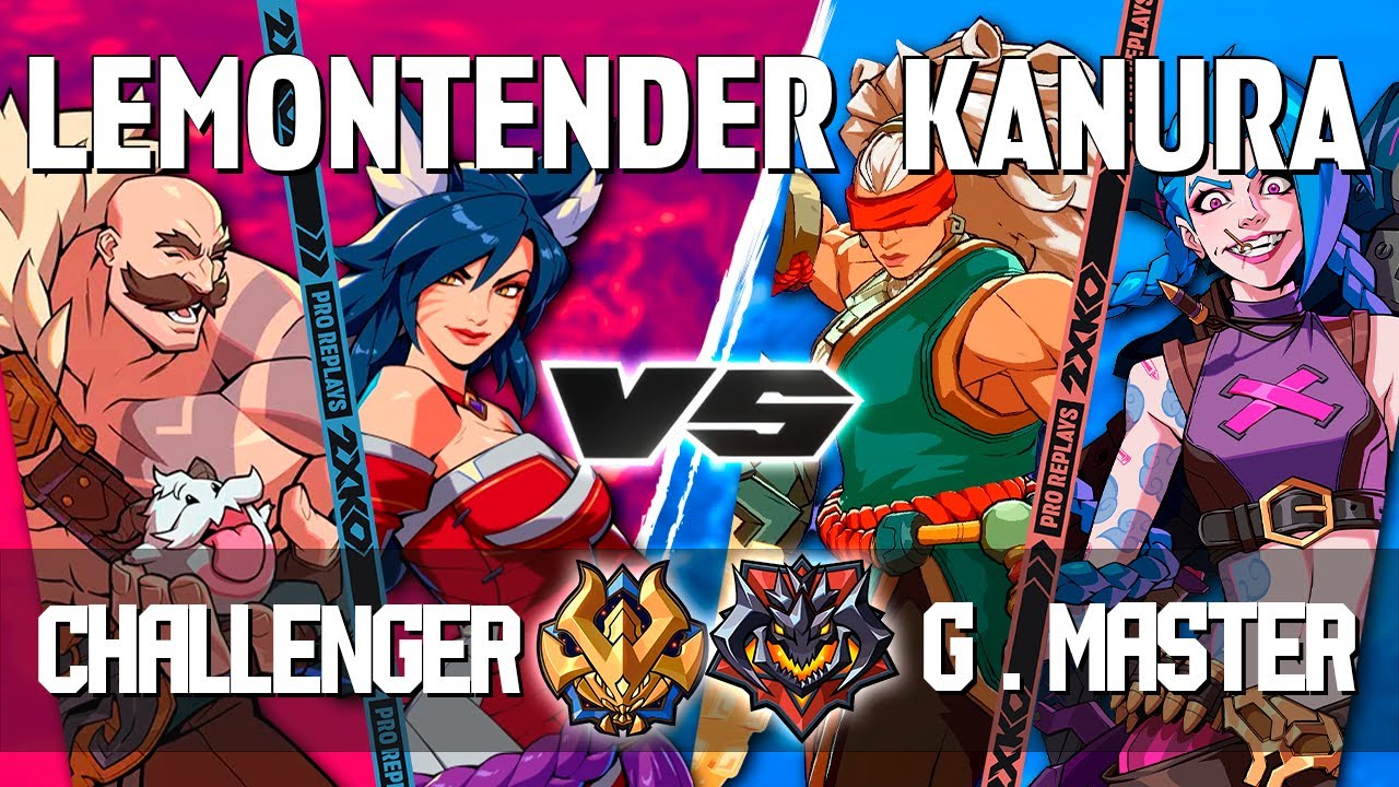 2XKO ▰ LEMONTENDER (Ahri-Braum) vs KANURA (Illaoi-Jinx) ▰ 2XKO Pro level replays