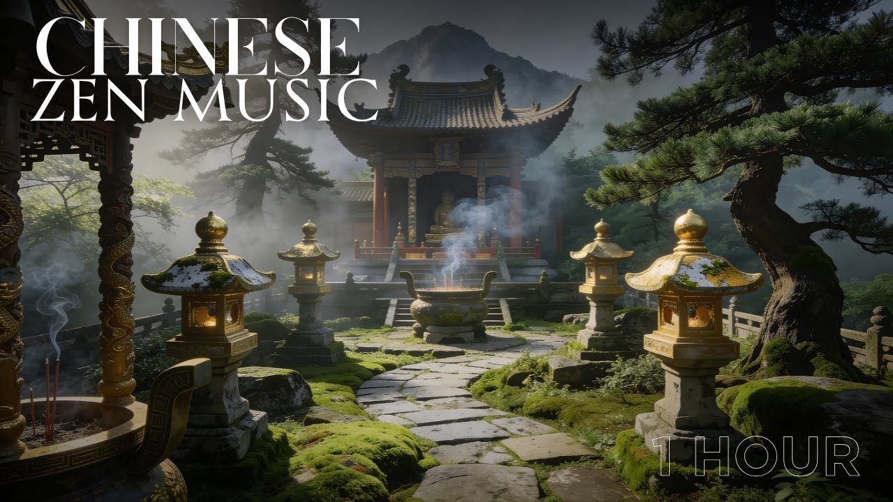 1 HOUR Chinese Zen Music for Stress Relief, Meditation, Tranquility