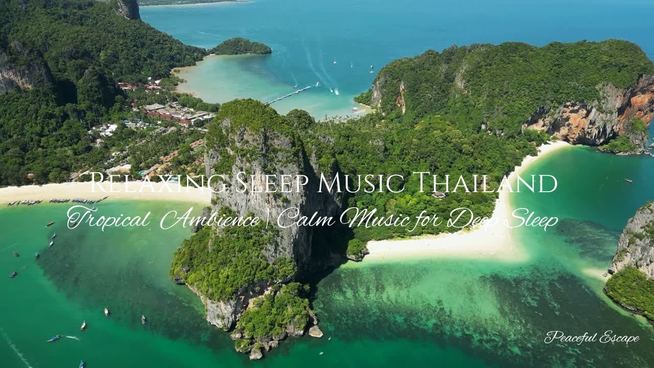 Relaxing Sleep Music Thailand 🌙 Tropical Night Ambience   Calm Music for Deep Sleep & Relaxation