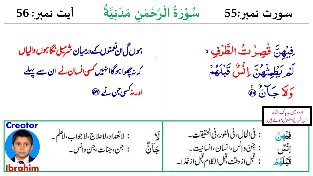 55. Surah Ar-Rahman Ayat 56