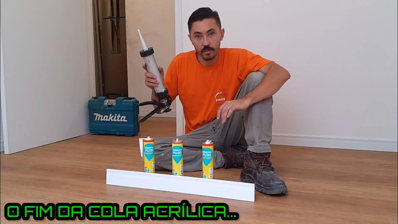 SELANTE PU 30 QUARTZOLIT. ( FIXAÇÃO PERMANENTE DE RODAPÉS) .E O FIM DA COLA ACRILICA!