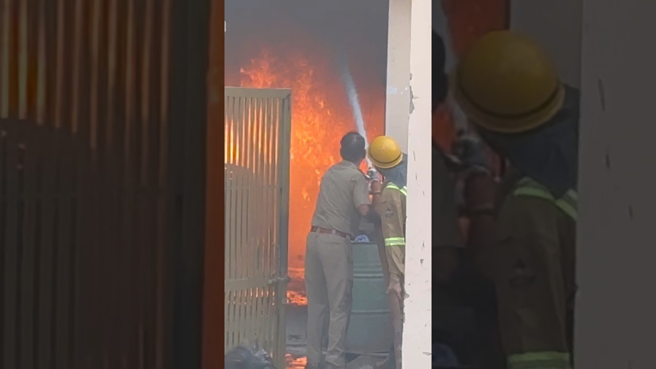 This Fire at Greater Noida Site-4 Is Incredibly Dangerous (Watch Now)