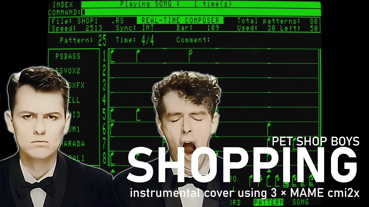3× emulated Fairlight CMI (MAME cmi2x) - Shopping