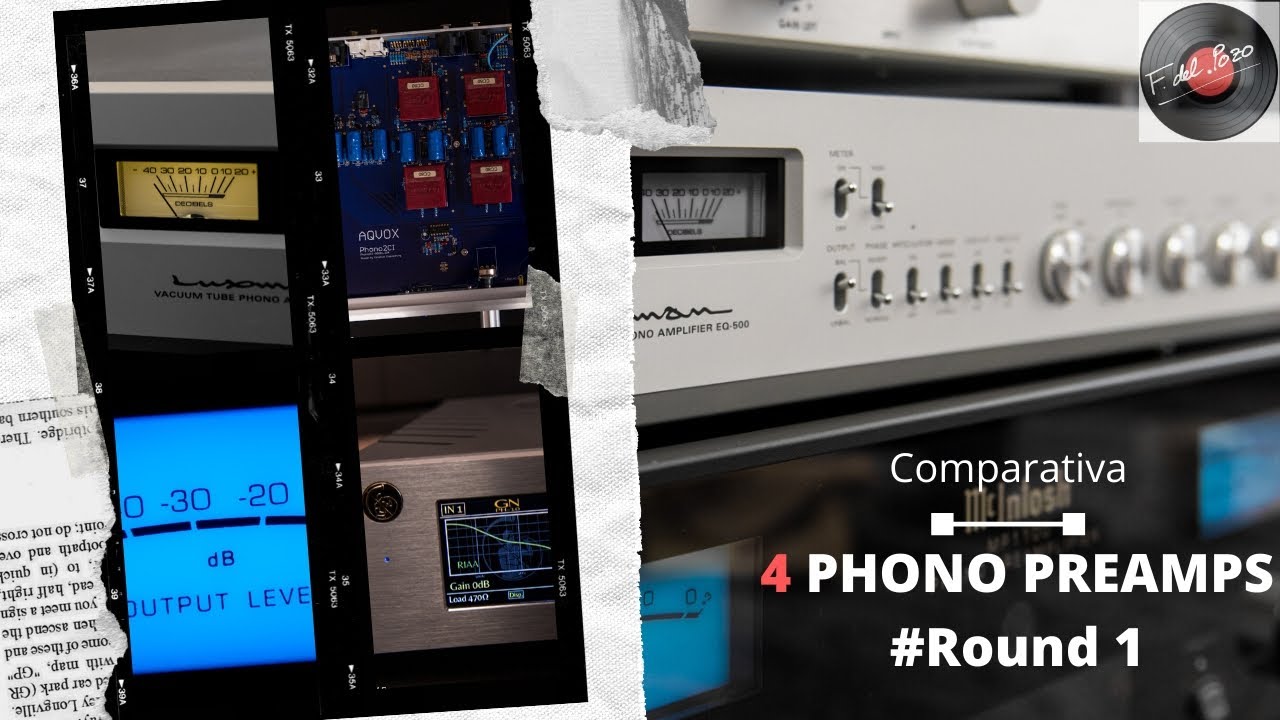 Comparativa de previos de phono 1: Luxman EQ500, McIntosh MP1100, Gold Note PH 10 y Aqvox 2ci mk2.