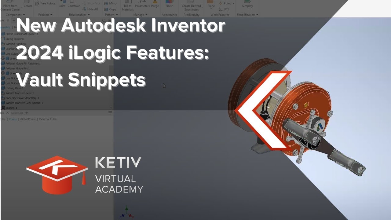 New Autodesk Inventor 2024 iLogic Features: Vault Snippets | KETIV Virtual Academy