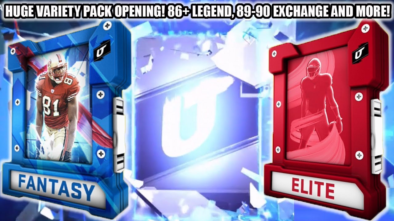 HUGE VARIETY PACK OPENING! 86+ LEGEND, 89-90 EXCHANGE, LEGEND FANTASY AND MORE! | MADDEN 20