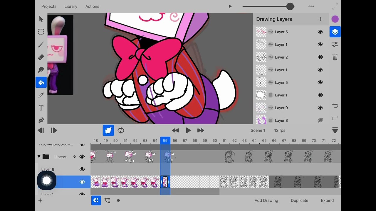 Speed animation - Easter bunny Vee 