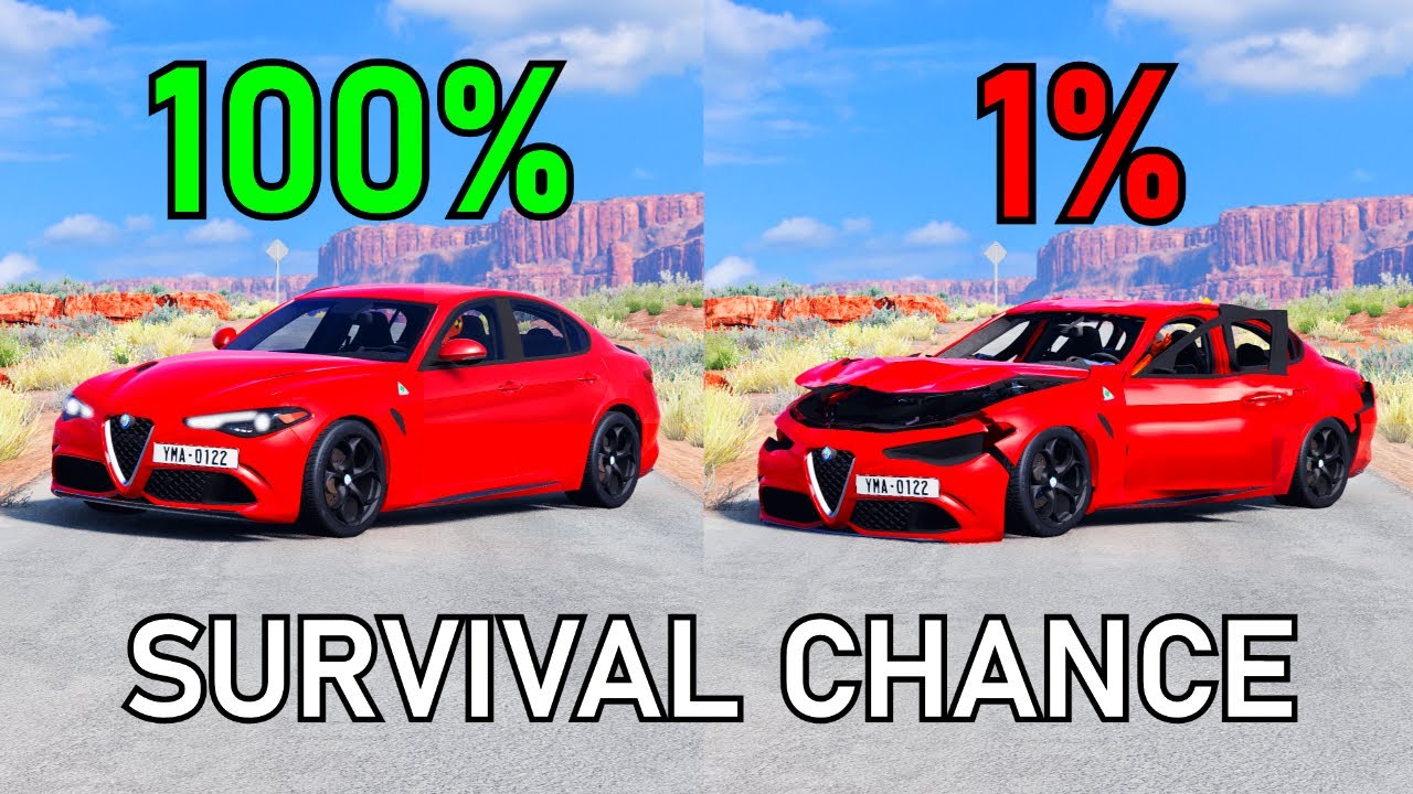 Realistic Survival Chance Crashes #63 | BeamNG.drive