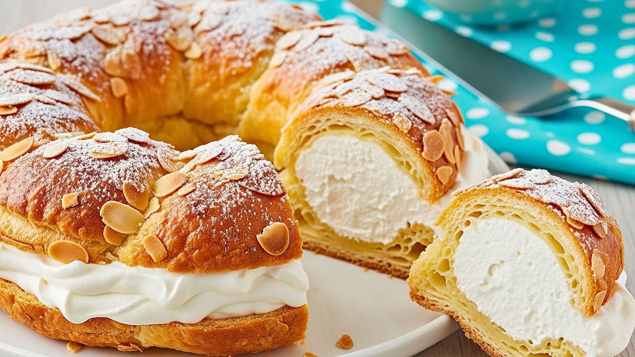 ROSCON DE HOJALDRE RELLENO DE NATA