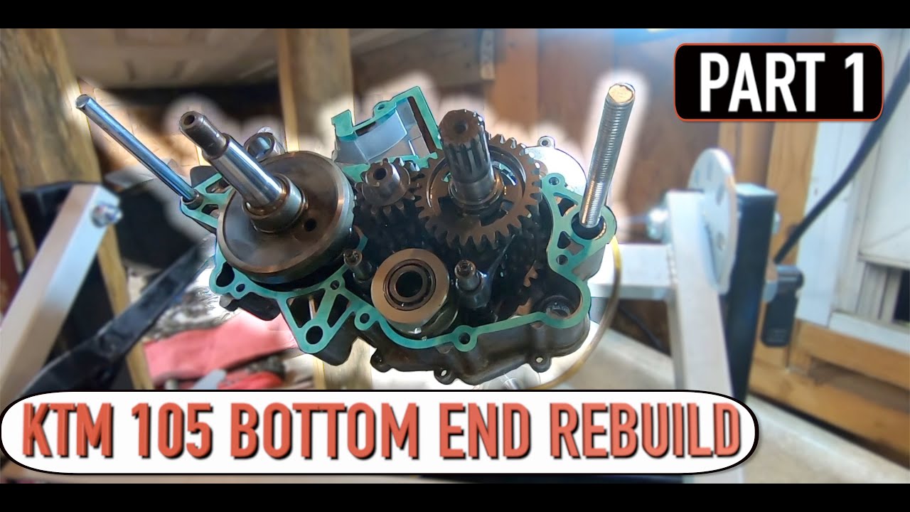 07 KTM 105 BOTTOM END REBUILD (Part 1)