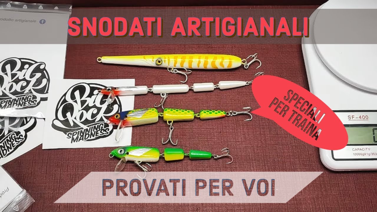 ARTIFICIALI ARTIGIANALI SNODATI traina - Big Rock SPINNING MADNESS -provati per voi