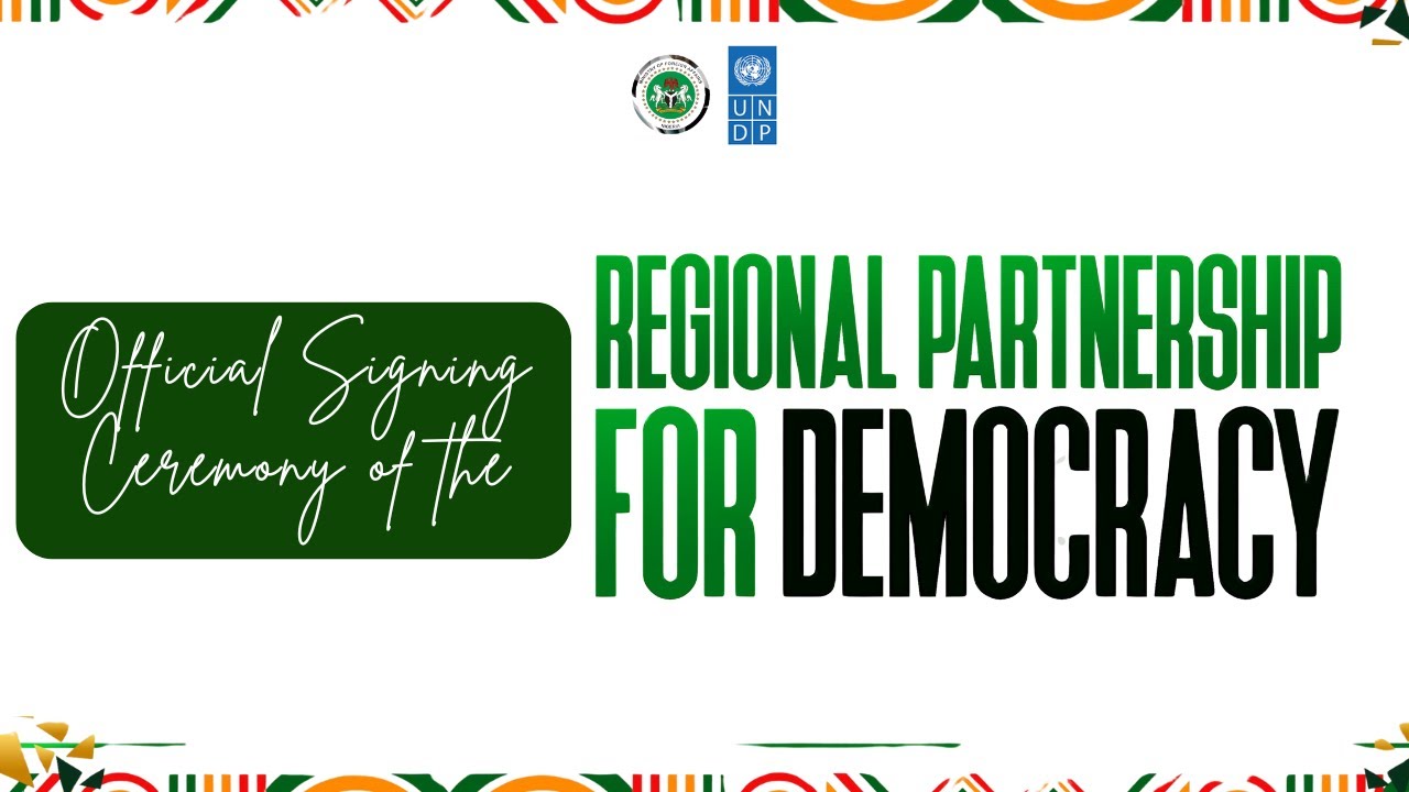 Official Signing Ceremony of the Regional Partnership for Democracy (RPD)