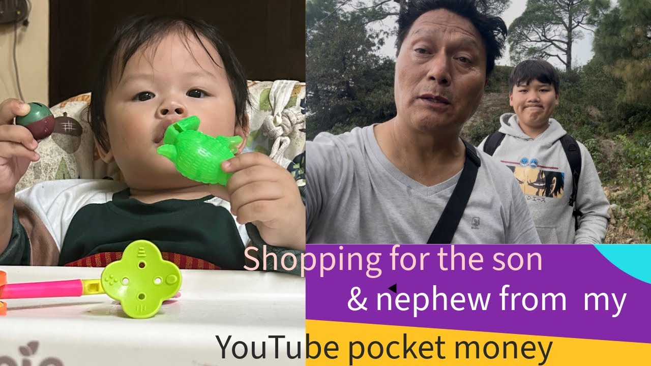 YOUTUBE POCKET MONEY | SHOPPING | FOR THE SON & NEPHEW 🥰 @tsengo vlogs | TIBETAN YOUTUBER | VLOGGER 