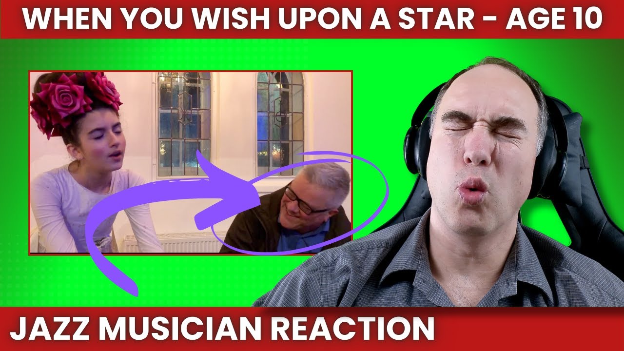 HIS FACE Says It All!!!   When You Wish Upon A Star - Age 11 - Angelina Jordan Reaction