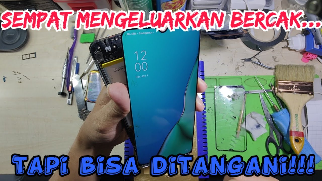 repair / mengganti kaca lcd OPPO A9 2020...hp lama yg masih eksis