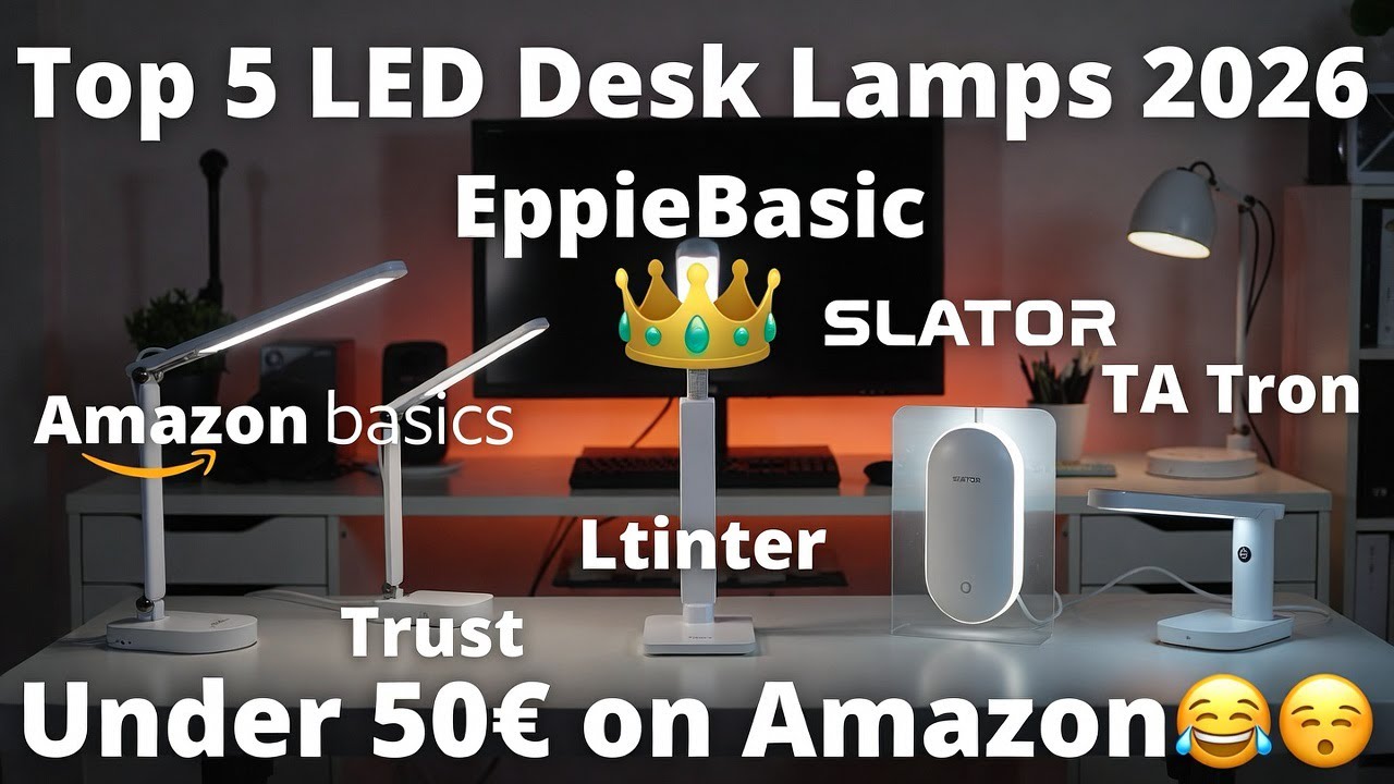 Las 5 Mejores Lámparas de Escritorio LED con Carga Inalámbrica por Menos de 50€ Amazon 2026 💡📱