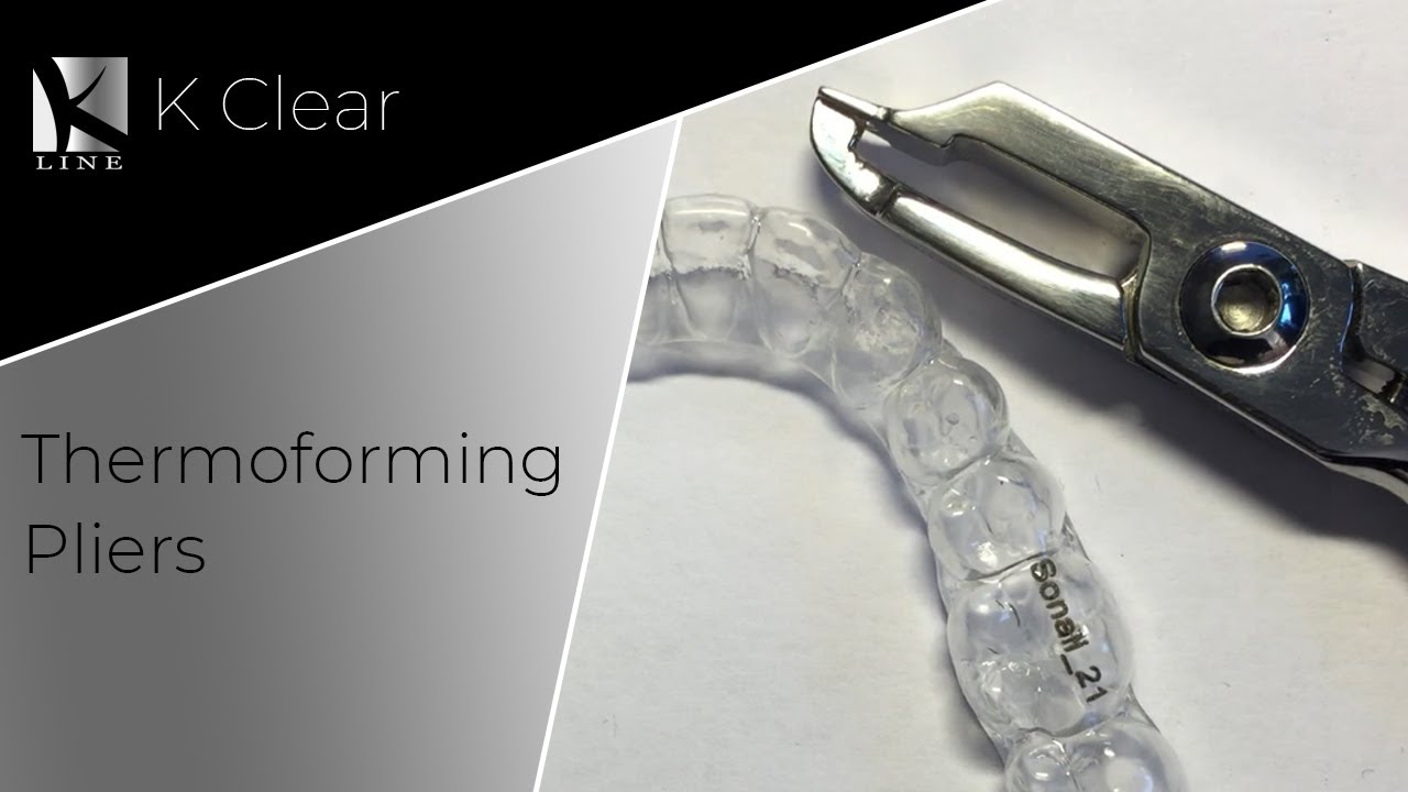 The use of Thermoforming pliers with clear aligners by K Line Europe GmbH