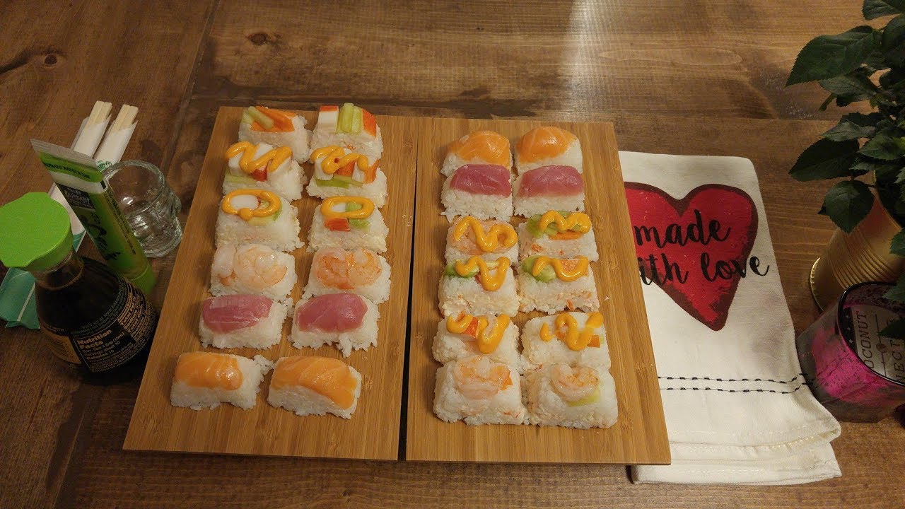 Easy Ice Cube Tray Sushi Cubes!