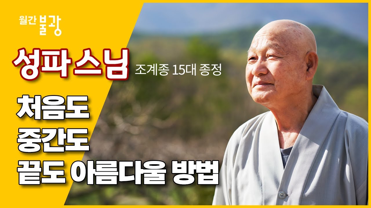 조계종 종정 성파 스님 인터뷰, “그대는 물이라,능히 배 띄우고 뒤집으니부는 바람에도 잔잔하시길”