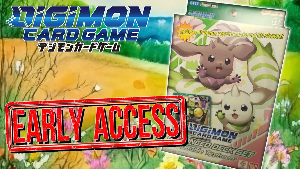 Terriermon is Back! - ST-17 Double Typhoon Digimon Card Game Unboxing!