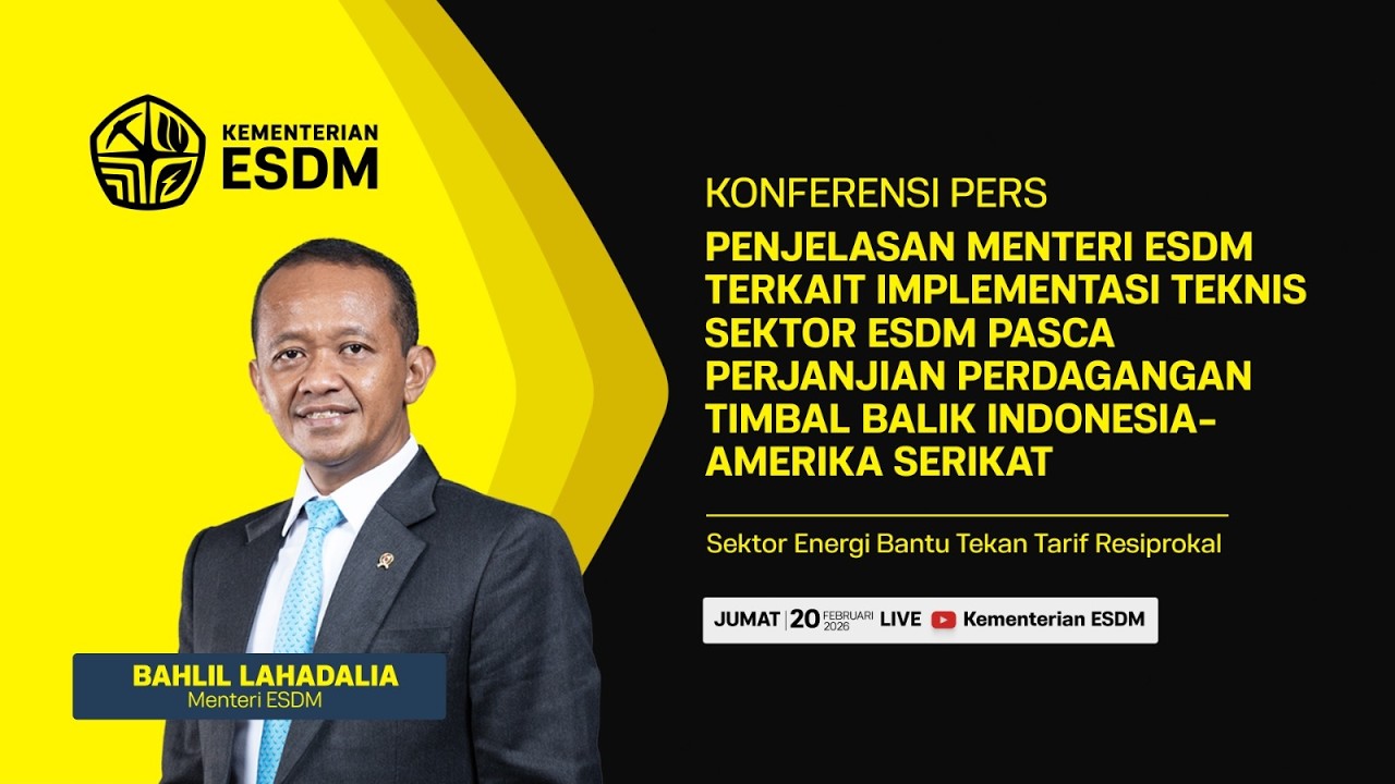 Konferensi Pers Menteri ESDM