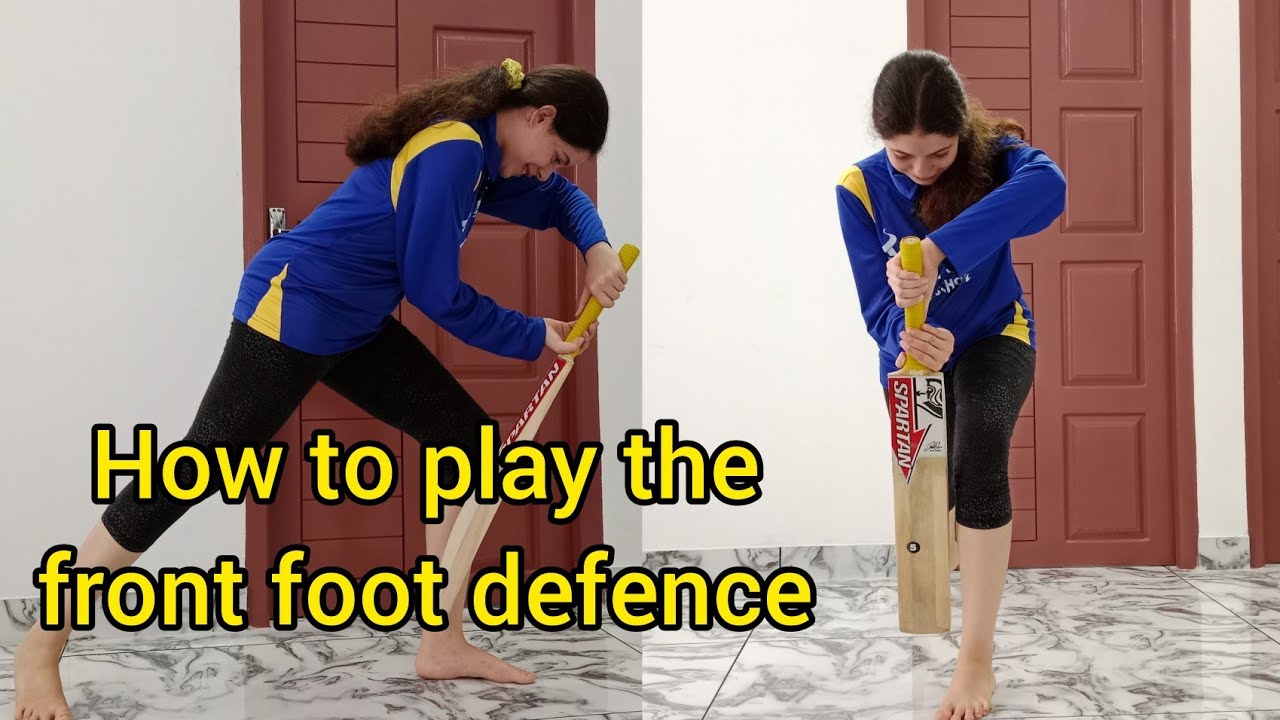 How to play the Front Foot Defence/Block Shot 