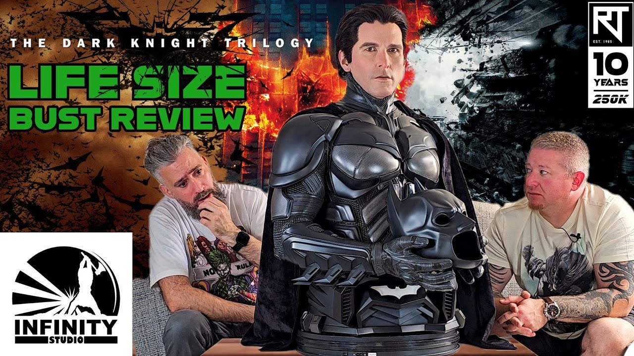 $5000 Dark Knight Batman Life-Size Bust UNBOXING & REVIEW | Infinity Studios x Penguin Toys
