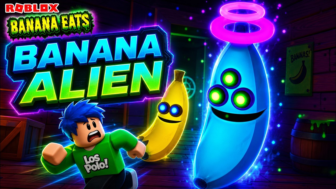 Equipo BANANA ALIEN!! Evan y yo!! Los Polo en Roblox Banana EATS