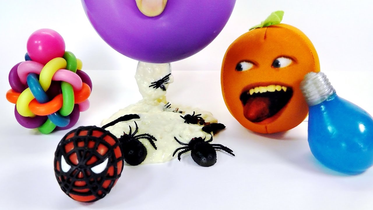 CORTANDO Y ABRIENDO JUGUETES ANNOYING ORANGE Y SPIDERMAN/ DIVER+