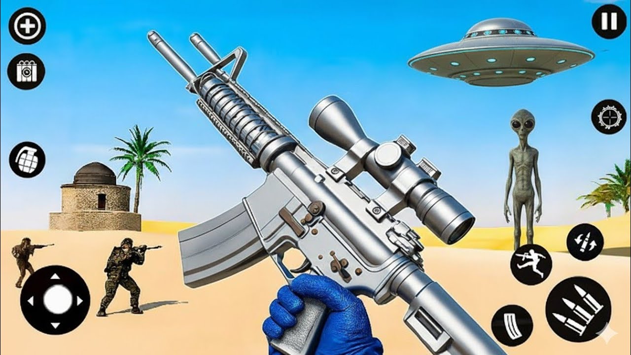 Real Commando Secret Mission - Gun strike offline Gun Game - Android GamePlay #2