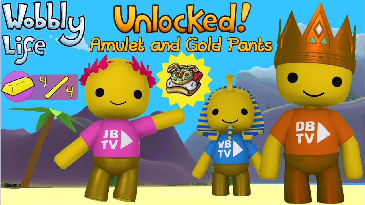 МЫ РАЗБЛОКИРОВАЛИ АМУЛЕТ И ЗОЛОТЫЕ ШТАНЫ В ОБНОВЛЕНИИ WOBBLY LIFE v0.6.6
