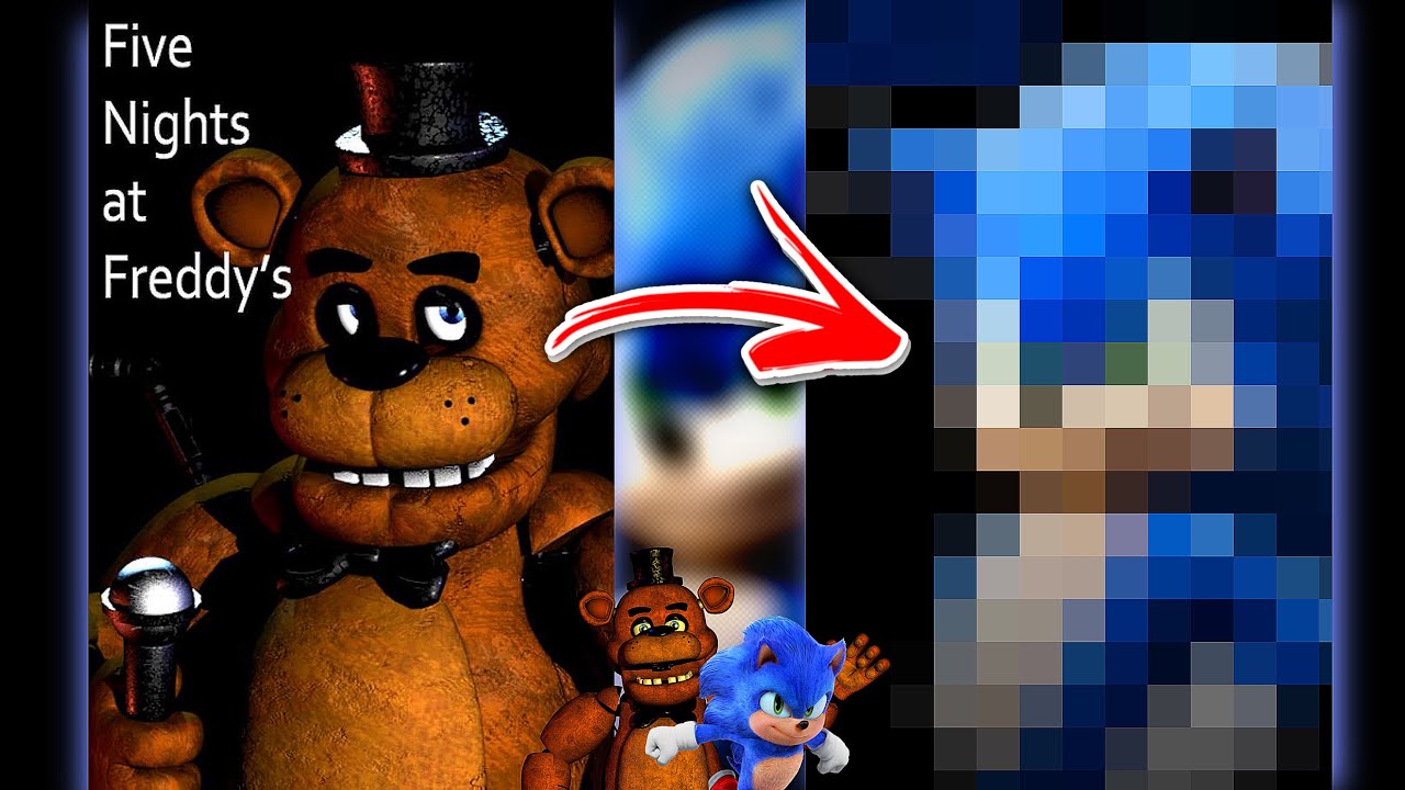 I added Sonic to the FIVE NIGHTS AT FREDDYS 1 Box-Art! 