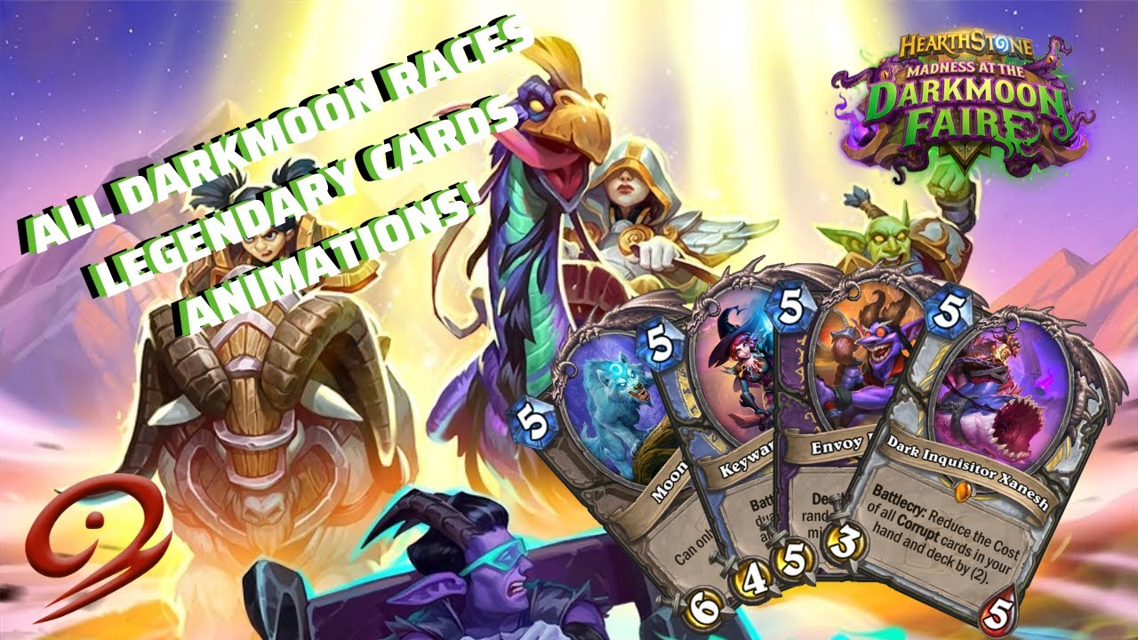 All Darkmoon Races Mini Set Legendary Cards Animations!