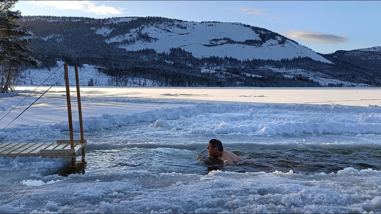 Helende kou, ijszwemmen en yoga in Noorwegen