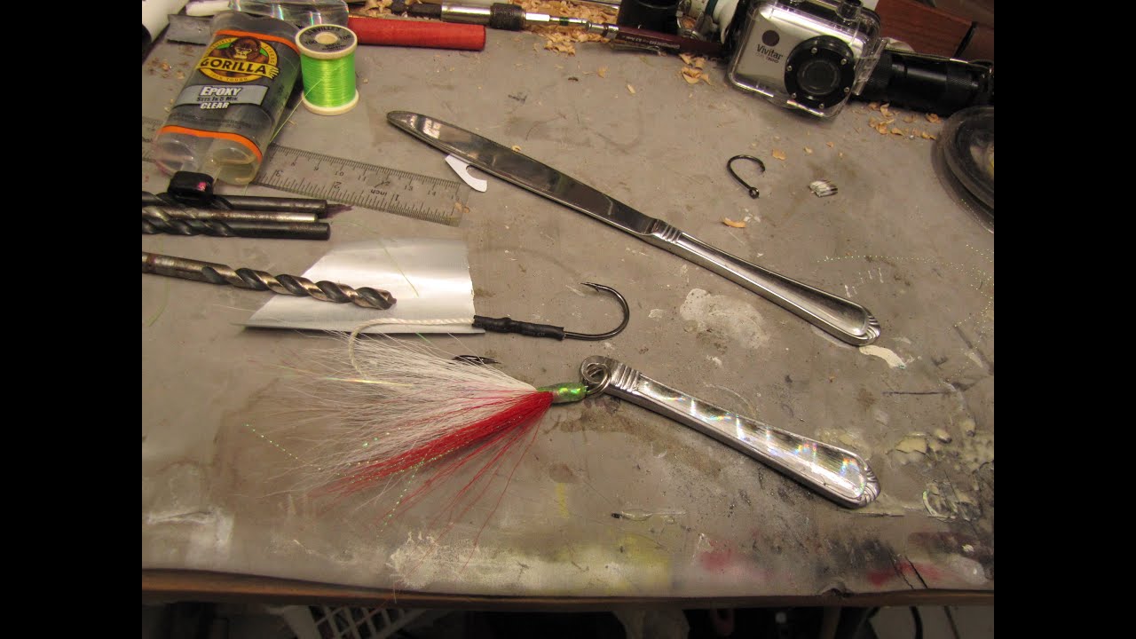 Making a Lure from a butter knife