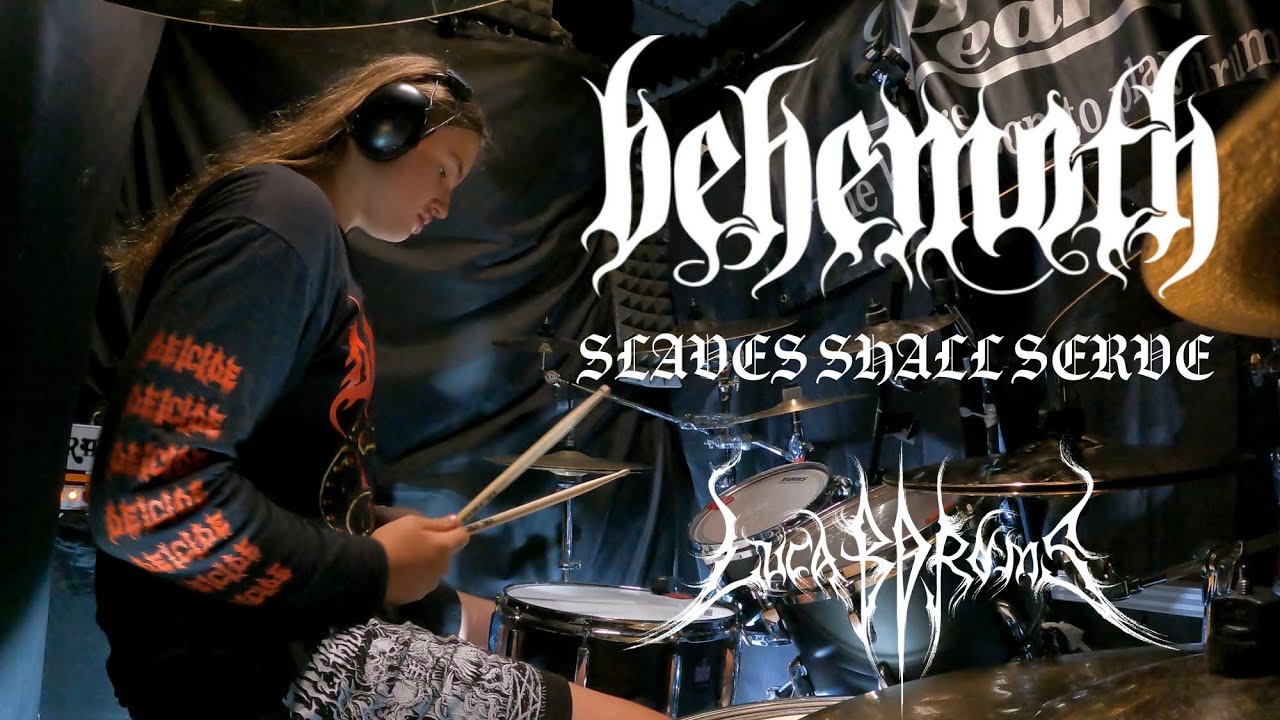 BEHEMOTH - SLAVES SHALL SERVE - FULL DRUM COVER 