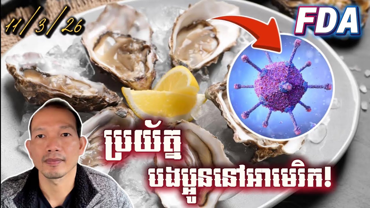 EP673: អ្នកចូលចិត្តបរិភោគ Oysters & Clams ប្រយ័ត្នមេរោគ Norovirus!