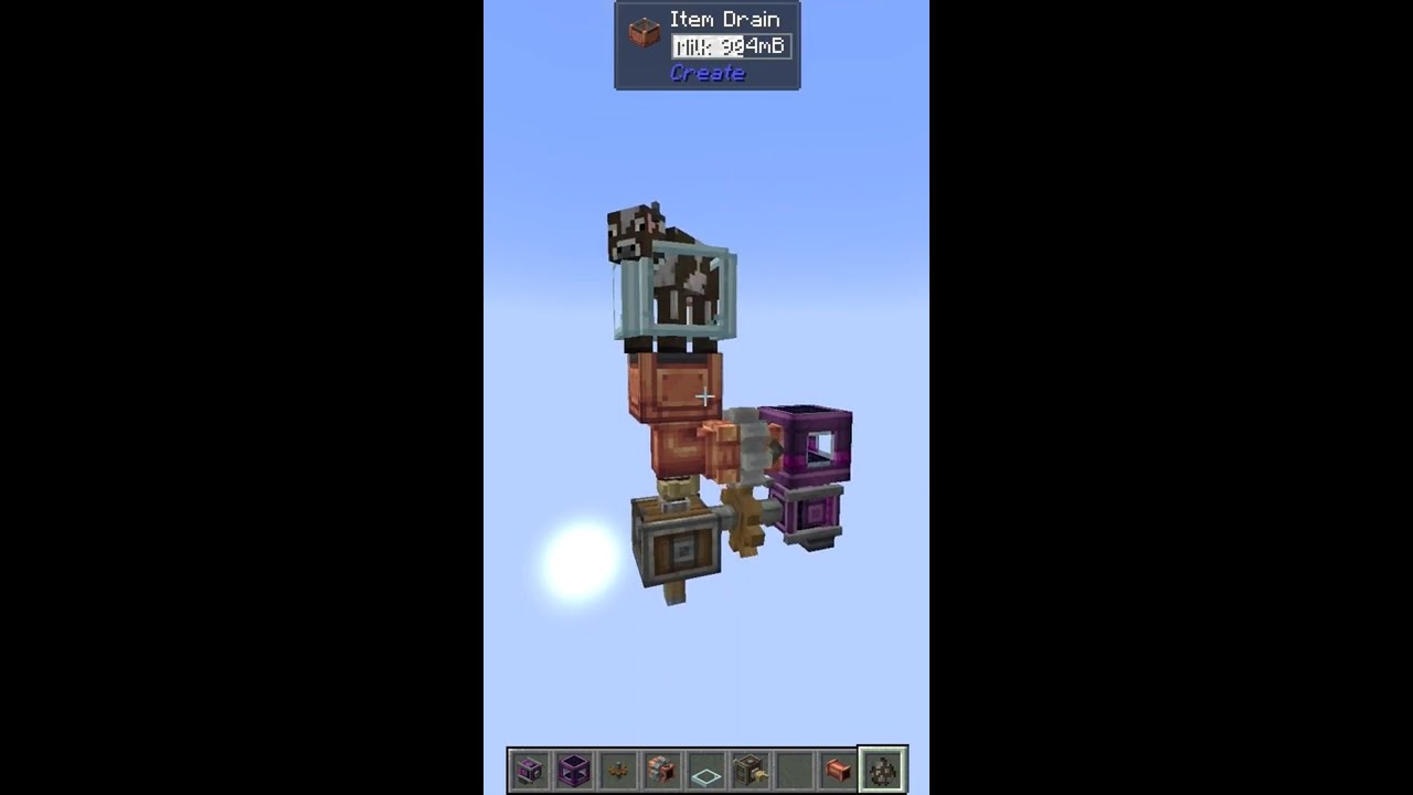 How to make a Milk Farm using the Create Mod! #createmod