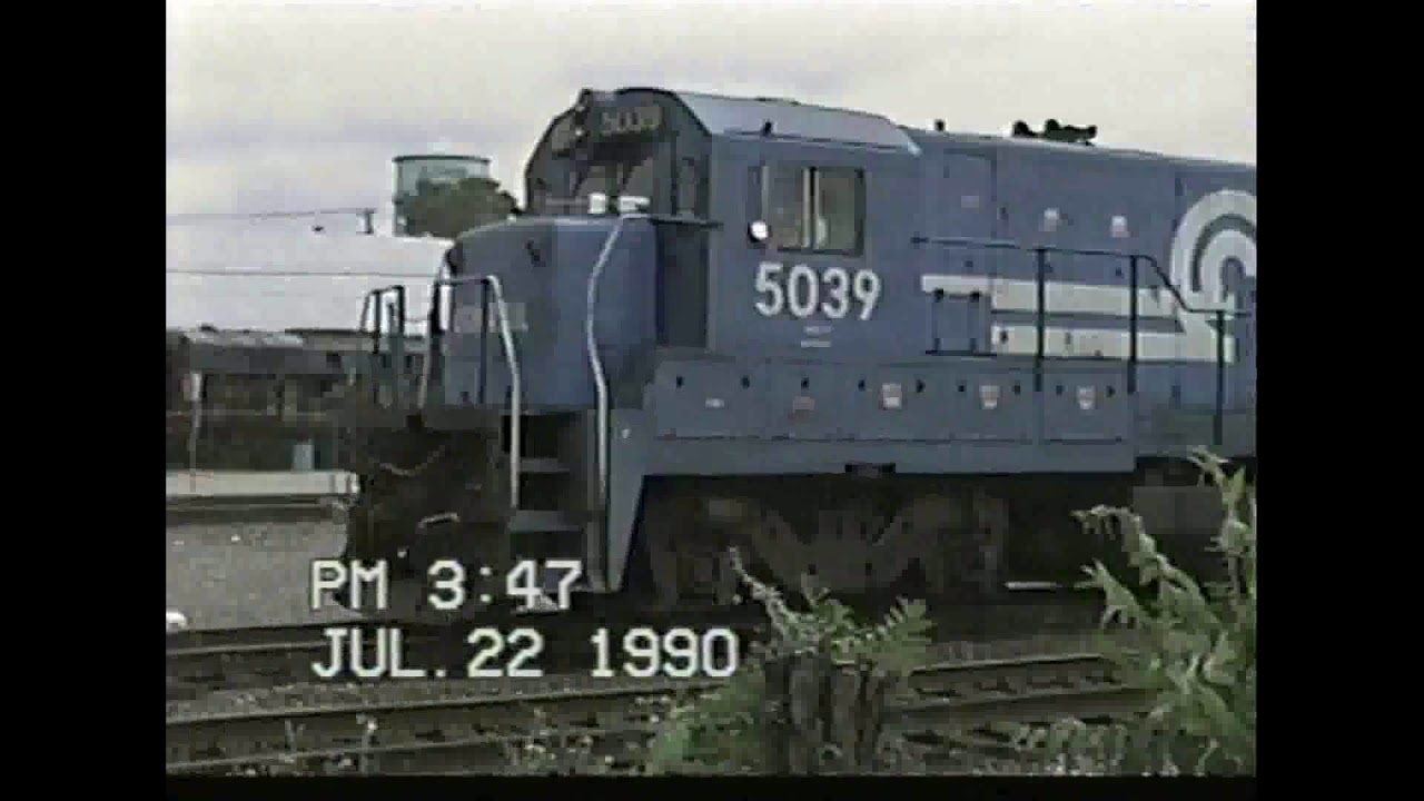 Conrail Train Watching in Elkhart Indiana 1990
