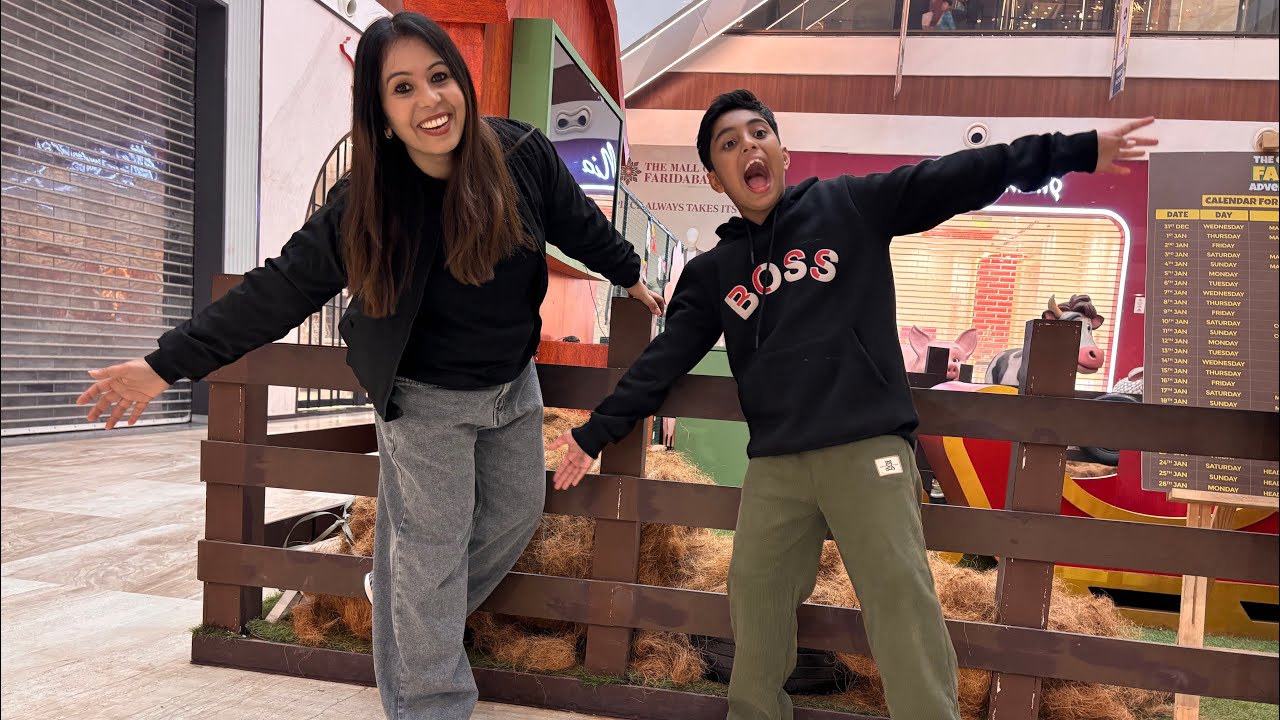 Mall of Faridabad Vlog | McDonald’s Treat & Atharv Won a Toy 🧸