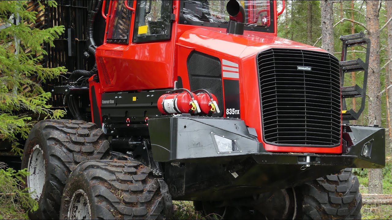 Komatsu 835TX - Ny gallringsskotare från Komatsu