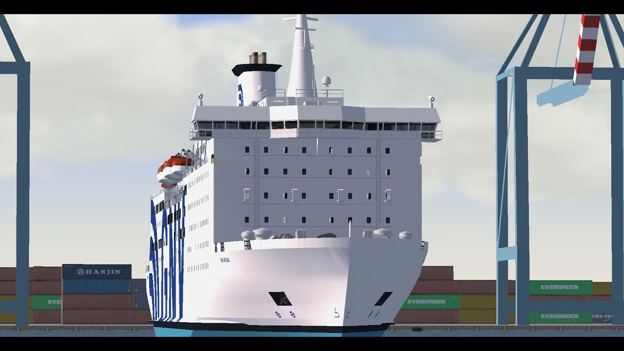 [Vehicle Simulator] GNV ATLAS ARRIVES AT GENOA