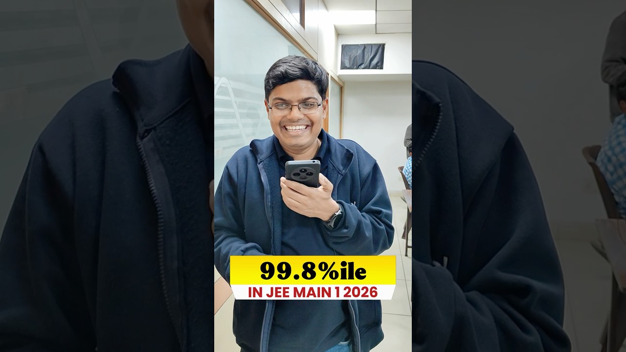 99.8%ile in JEE 2026 🔥 Shocking Reaction 😱| JEE Mains Result 2026 #shorts #esaral #iit #jee