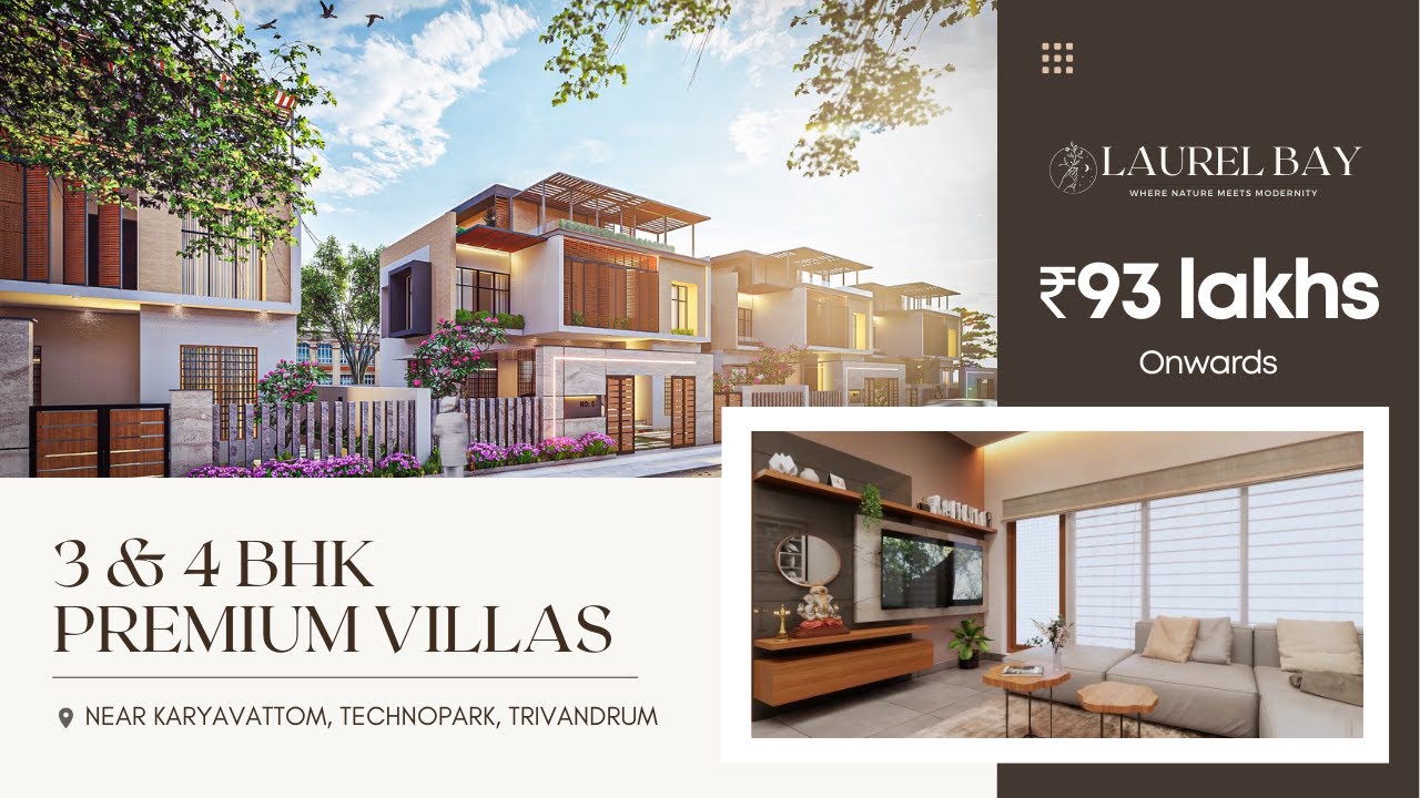 Luxury Villas in Trivandrum: 3 and 4 BHK Homes with Stunning Interiors | Vibe Casa Concepts
